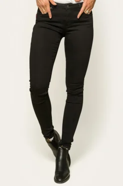 Sophie Womens Skinny Leg Jeans - Black