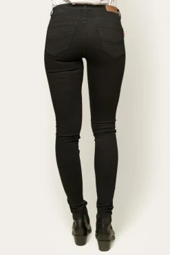 Sophie Womens Skinny Leg Jeans - Black
