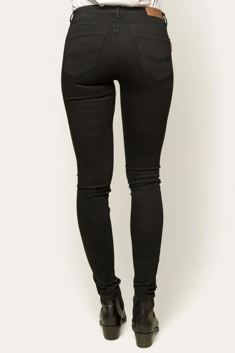 Sophie Womens Skinny Leg Jeans - Black