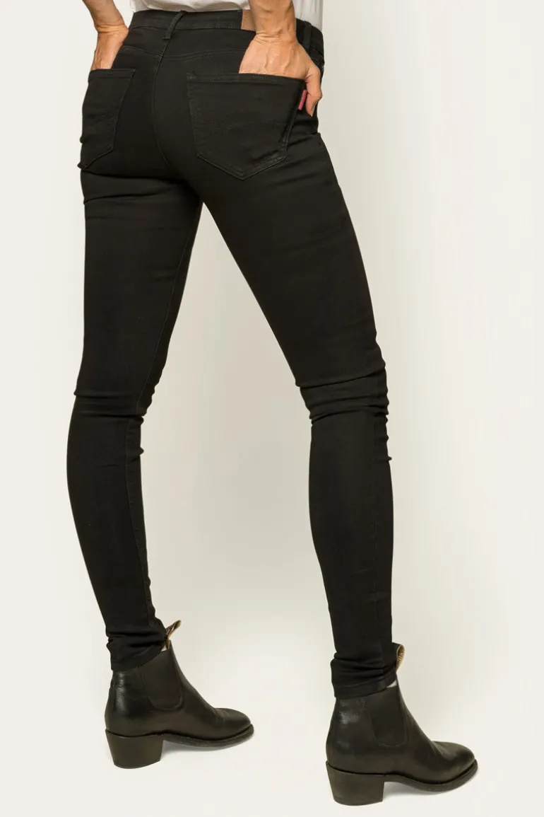 Sophie Womens Skinny Leg Jeans - Black