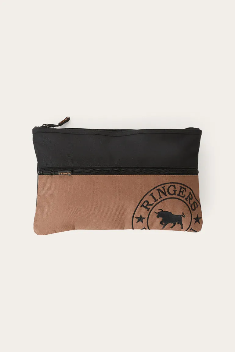 Spencer Pencil Case - Brown / Black