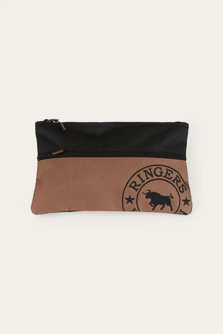 Spencer Pencil Case - Brown / Black