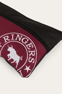 Spencer Pencil Case - Burgundy/Black