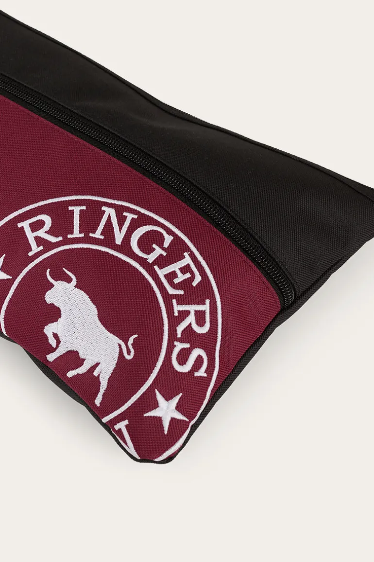 Spencer Pencil Case - Burgundy/Black