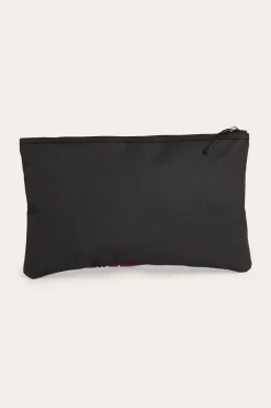 Spencer Pencil Case - Burgundy/Black
