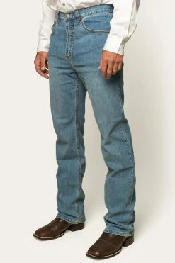 Station Hill Mens Relaxed Fit Jean - Light Wash Blue