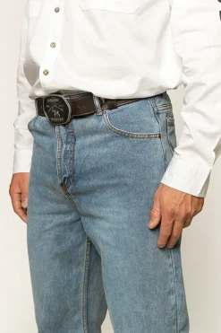 Station Hill Mens Relaxed Fit Jean - Light Wash Blue
