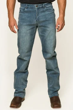 Sturt Mens Relaxed Leg Jeans - Light Blue