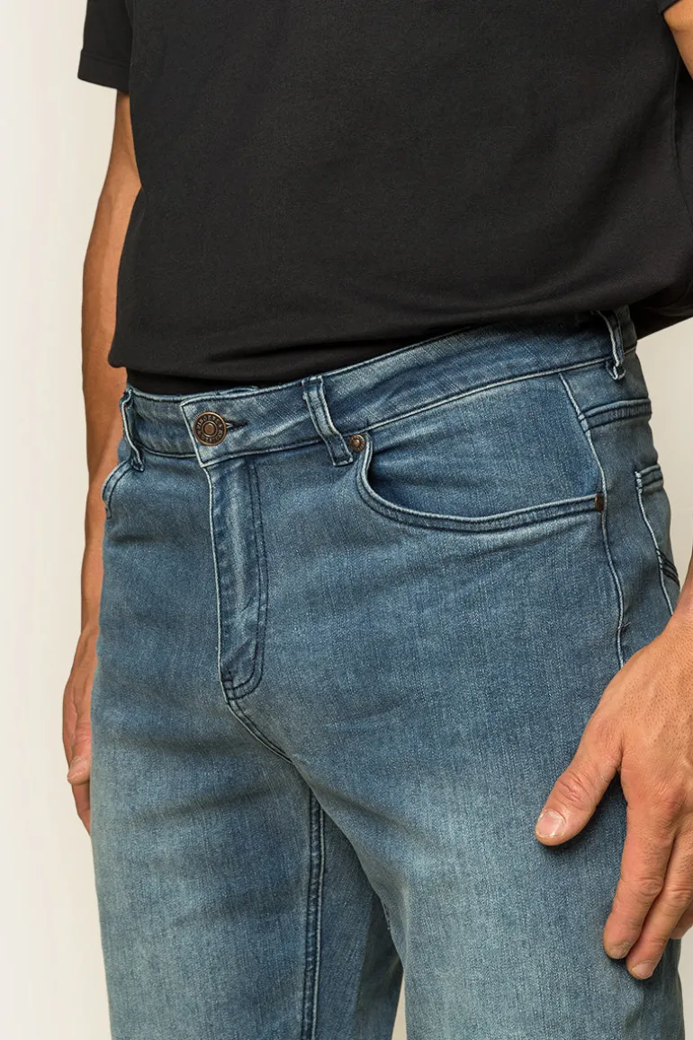 Sturt Mens Relaxed Leg Jeans - Light Blue