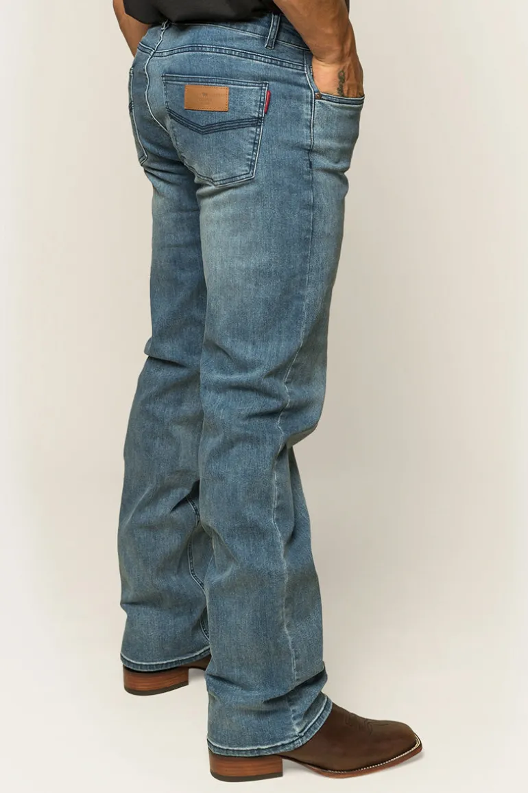 Sturt Mens Relaxed Leg Jeans - Light Blue