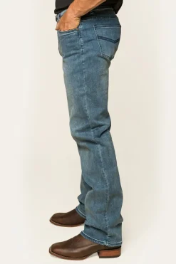 Sturt Mens Relaxed Leg Jeans - Light Blue