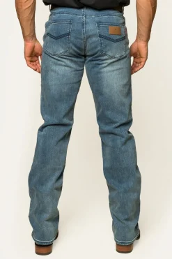 Sturt Mens Relaxed Leg Jeans - Light Blue