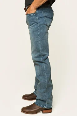 Sturt Mens Relaxed Leg Jeans - Light Blue