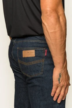 Sturt Mens Relaxed Leg Jeans - Dark Blue