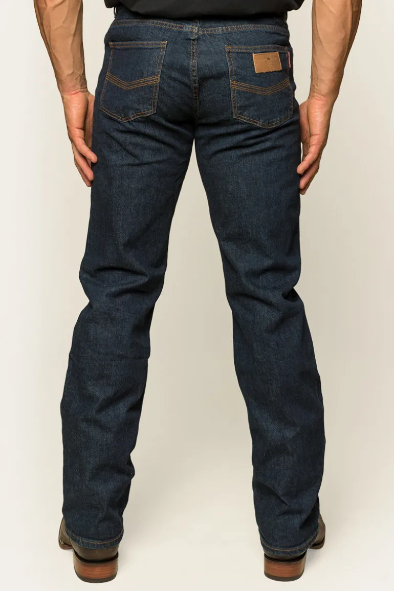 Sturt Mens Relaxed Leg Jeans - Dark Blue