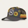 Sunflowers Trucker Cap - Black / Multi