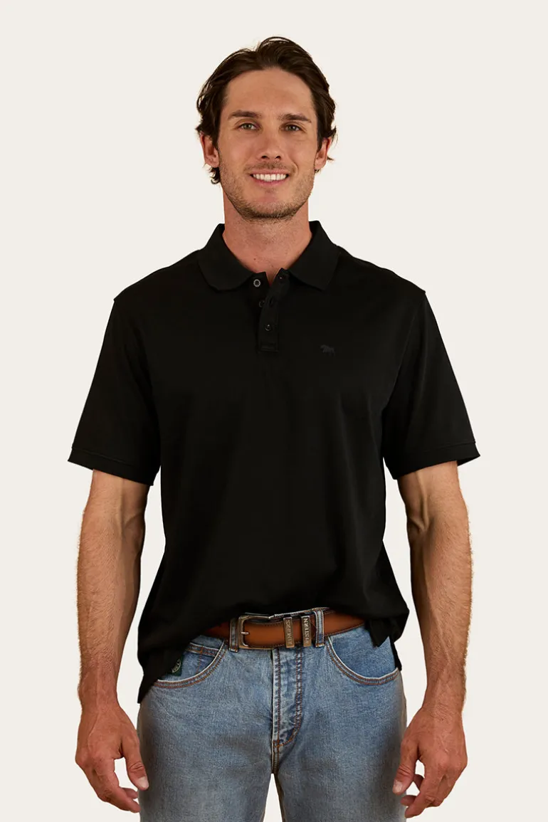 Tech Mens Polo - Black