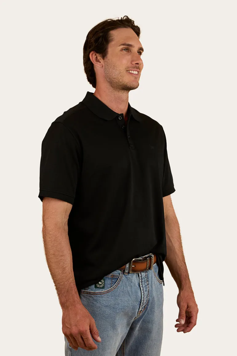 Tech Mens Polo - Black
