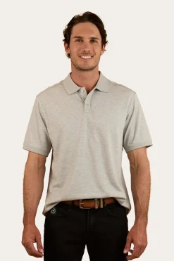 Tech Mens Polo - Grey Marle