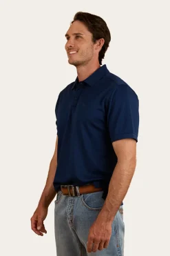 Tech Mens Polo - Navy