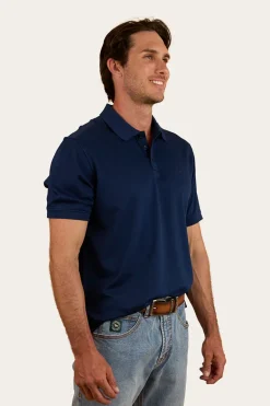 Tech Mens Polo - Navy