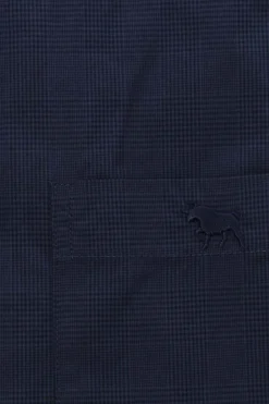 Territory Mens Check Dress Shirt - Navy/Steele