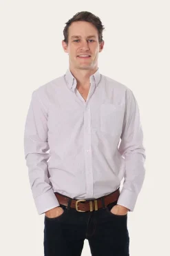 Territory Mens Check Dress Shirt - Red/Blue