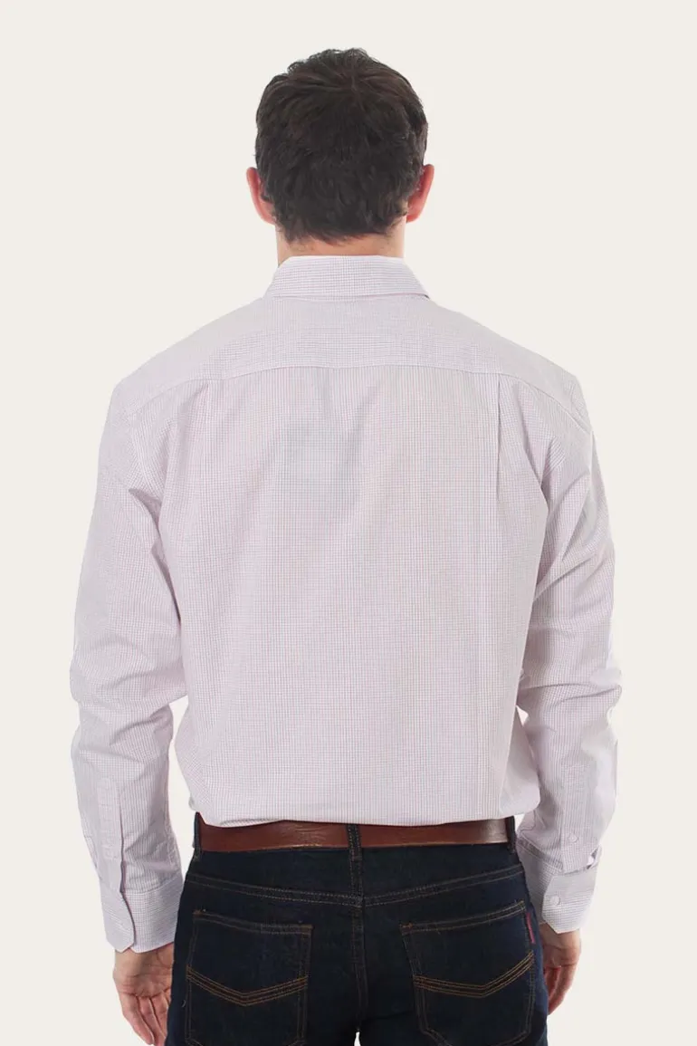 Territory Mens Check Dress Shirt - Red/Blue