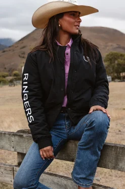 Tesbury Womens Jacket - Black / White