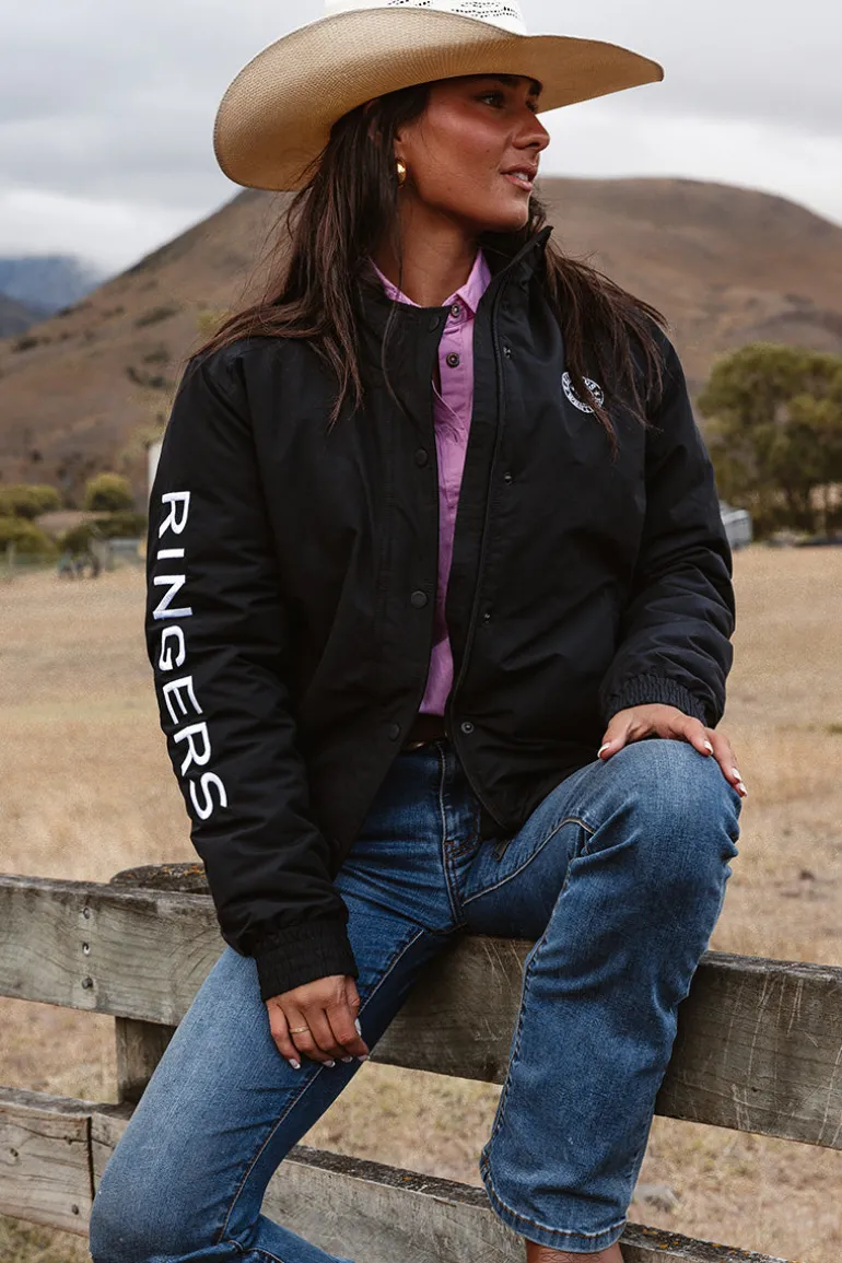 Tesbury Womens Jacket - Black / White