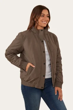 Tesbury Womens Jacket - Brown/Military