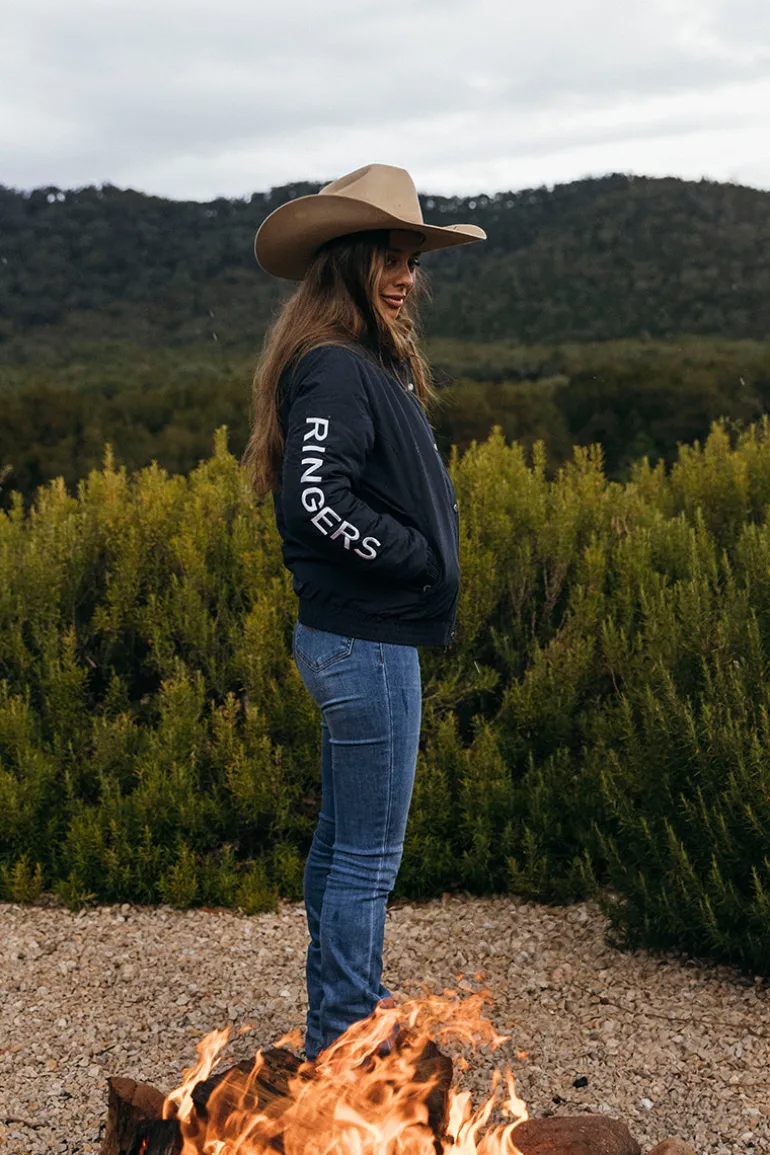 Tesbury Womens Jacket - Navy/White