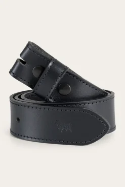 Tibbs Leather Belt Strap - Black