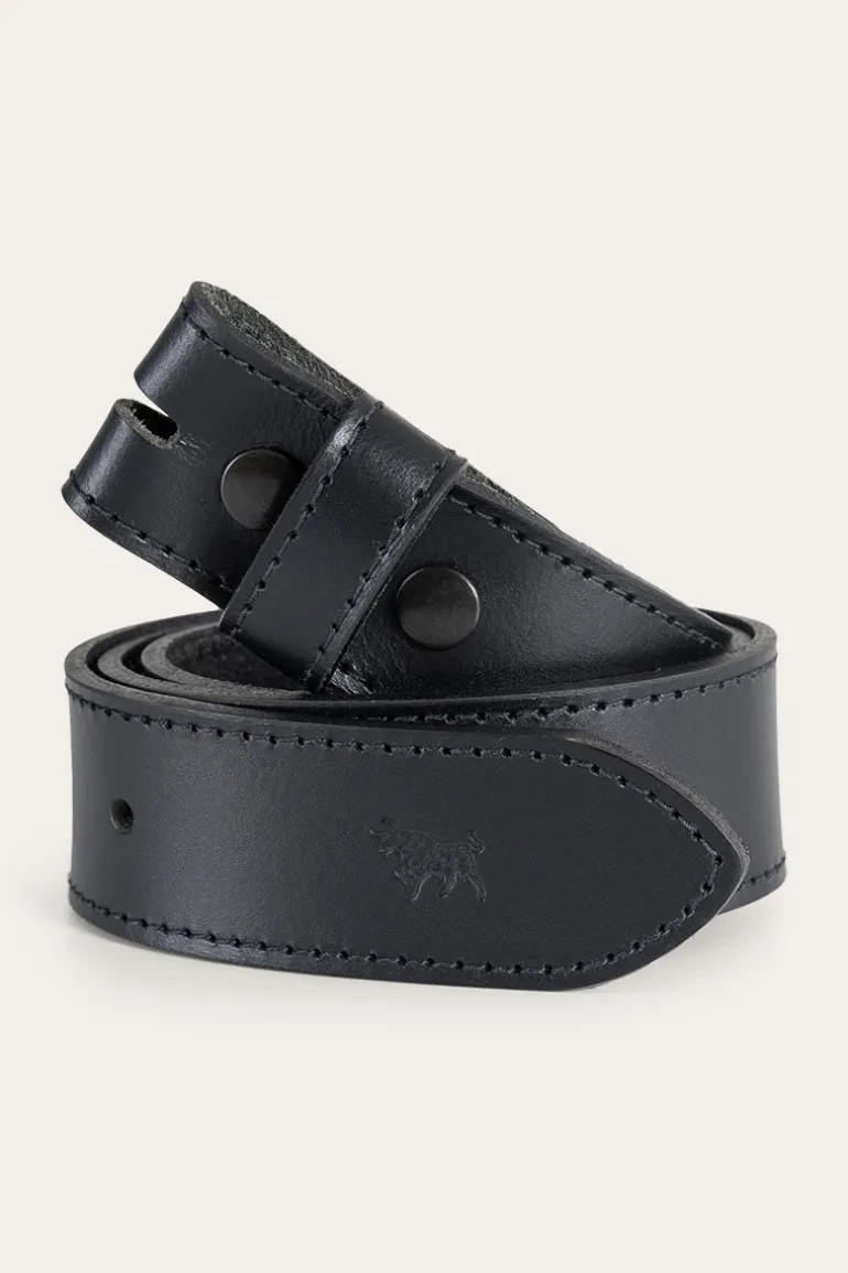 Tibbs Leather Belt Strap - Black