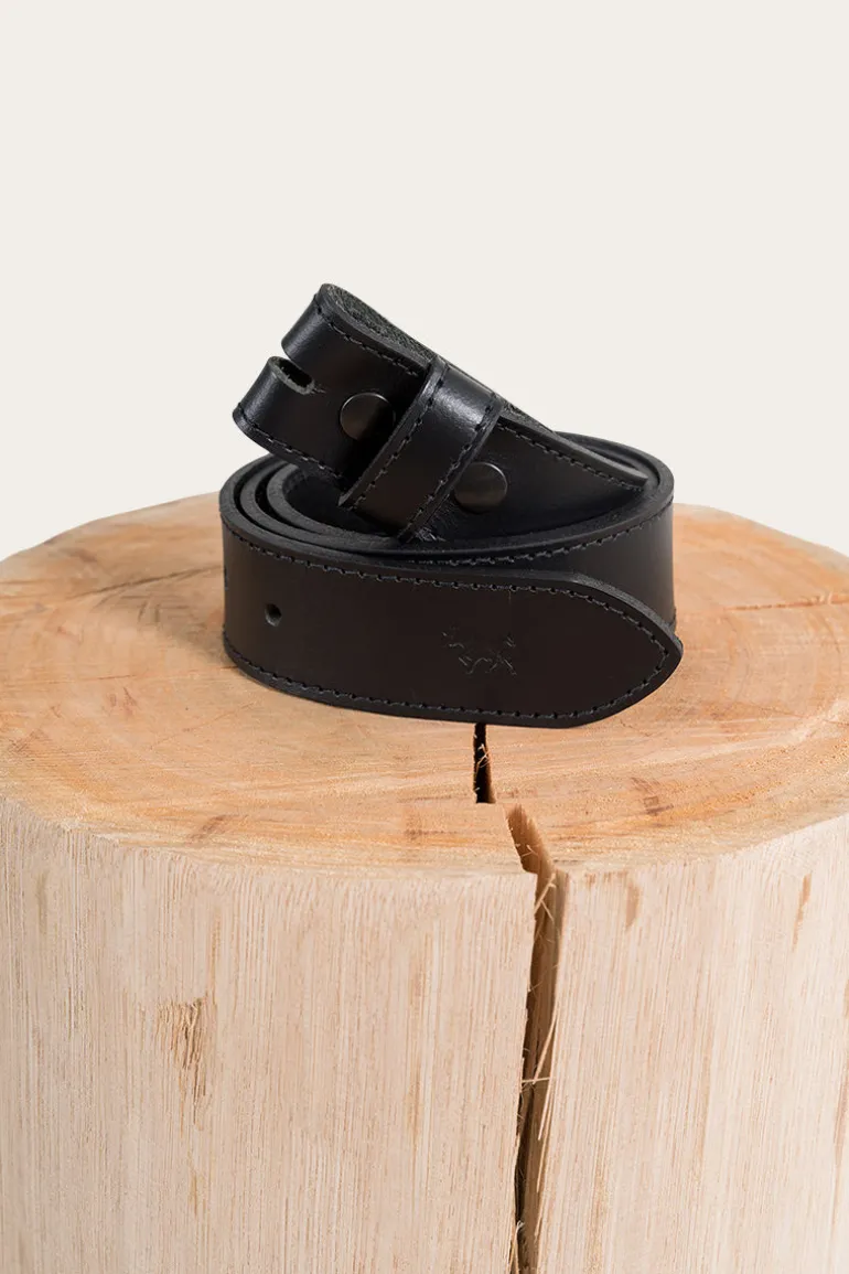 Tibbs Leather Belt Strap - Black