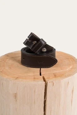 Tibbs Leather Belt Strap - Dark Chocolate