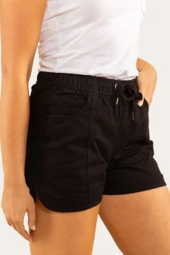 Tora Womens Heavy Weight Ruggers - Black