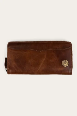 Toro Dama Zip Purse - Cognac