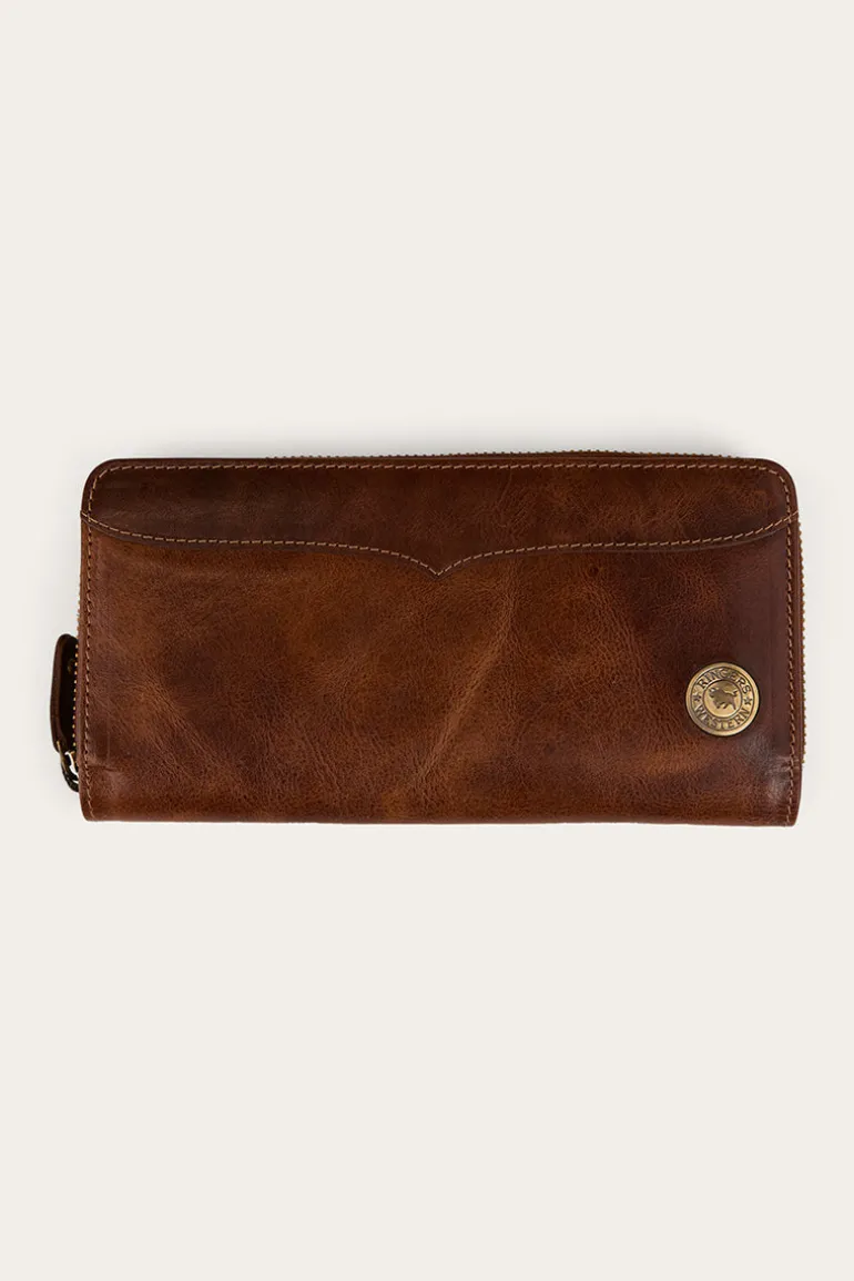 Toro Dama Zip Purse - Cognac