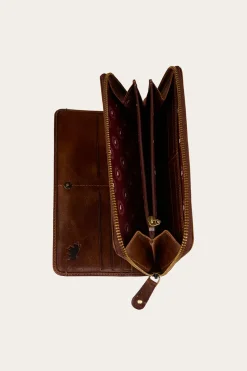 Toro Dama Zip Purse - Cognac