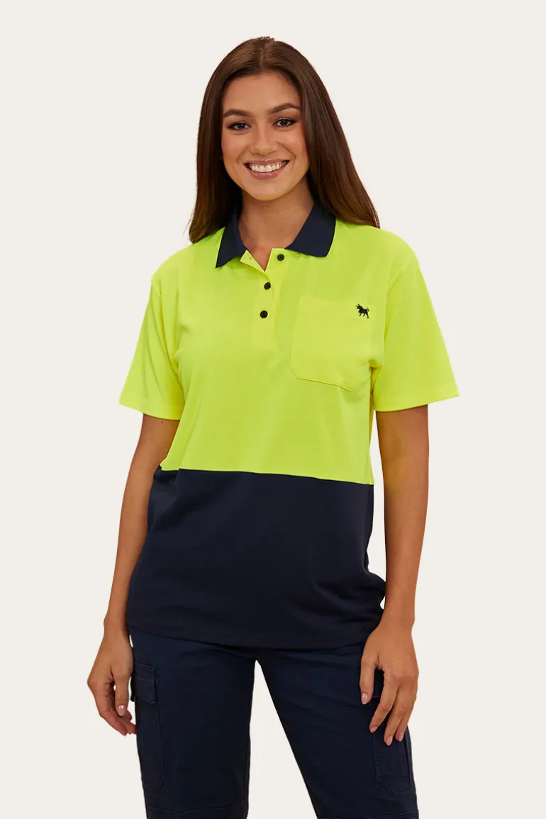 Tracks Womens Hi-Vis Polo - Neon Yellow