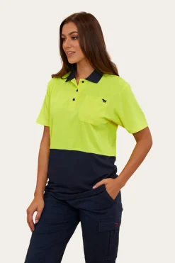 Tracks Womens Hi-Vis Polo - Neon Yellow