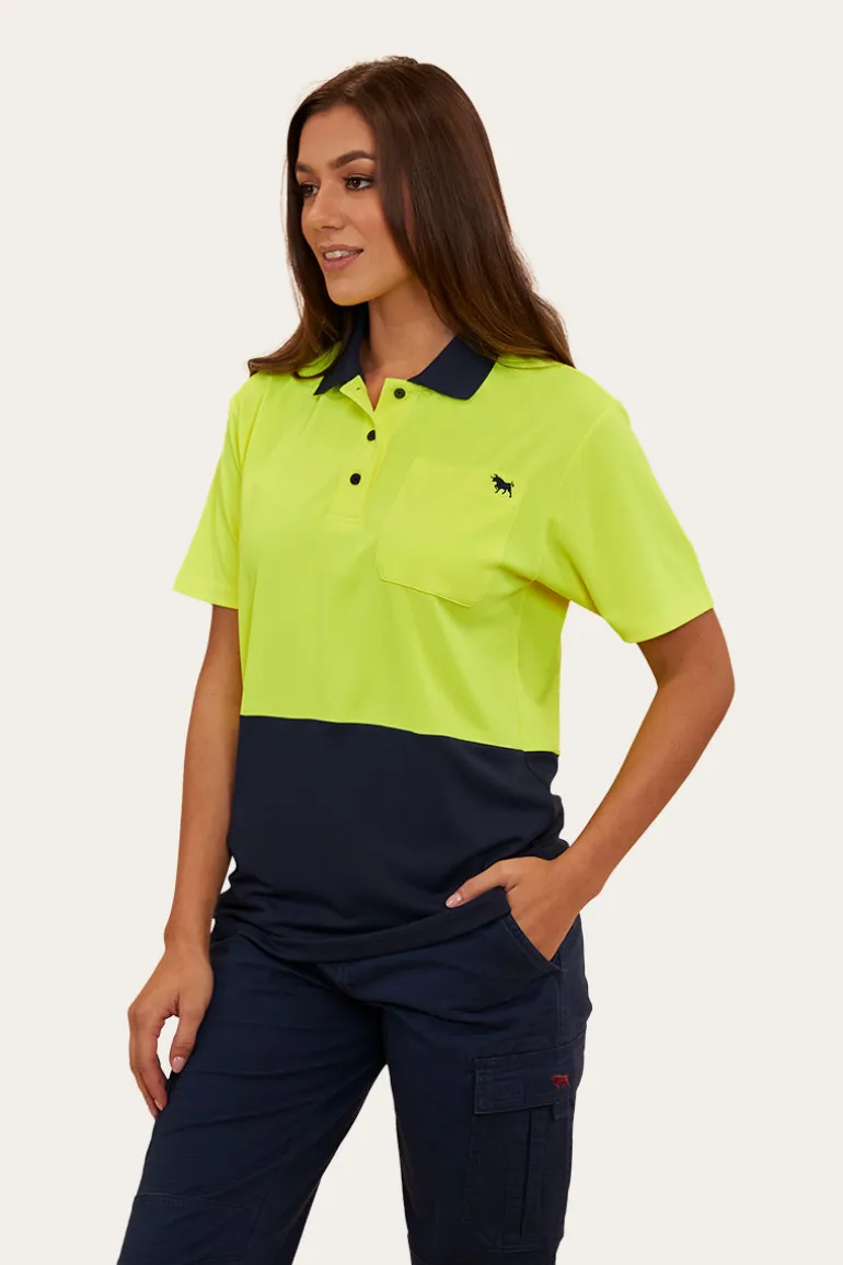 Tracks Womens Hi-Vis Polo - Neon Yellow