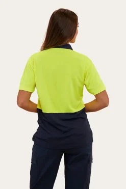 Tracks Womens Hi-Vis Polo - Neon Yellow