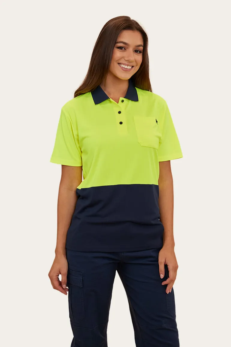 Tracks Womens Hi-Vis Polo - Neon Yellow