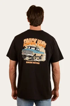Truck Yeah Mens Loose Fit T-Shirt - Black