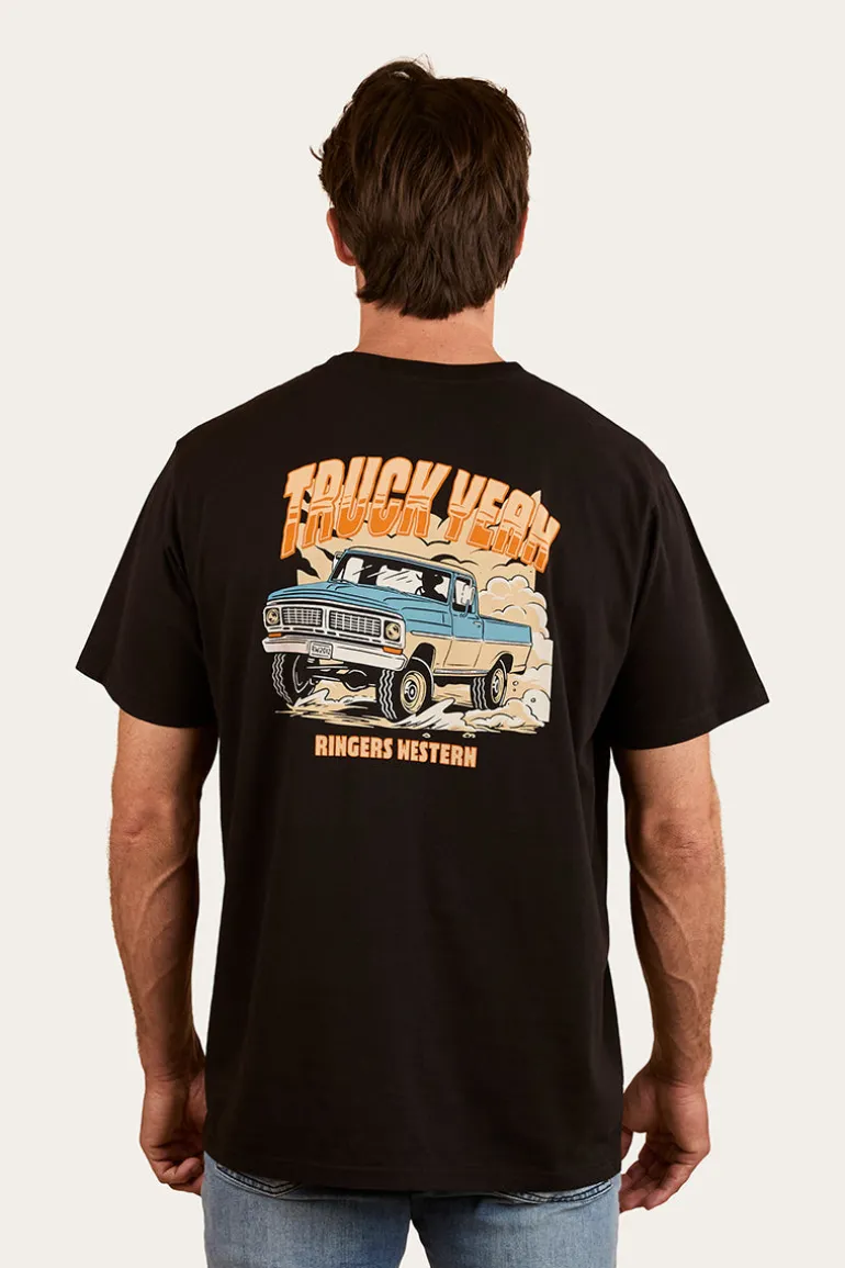 Truck Yeah Mens Loose Fit T-Shirt - Black