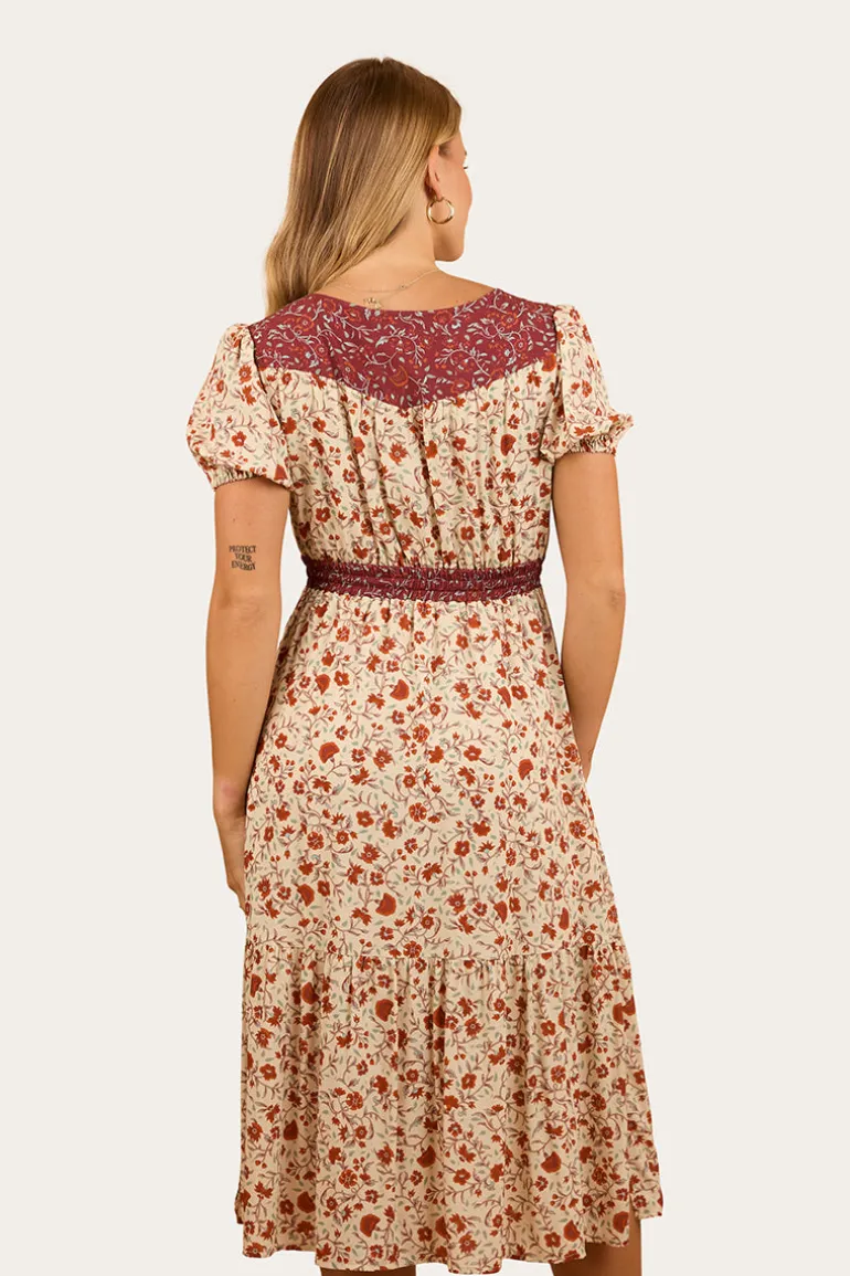 Twyla Womens Midi Dress - Off White