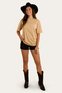 Up North Unisex T-Shirt - Dark Sand