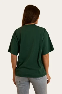 Varsity Womens Oversized T-Shirt - Pine